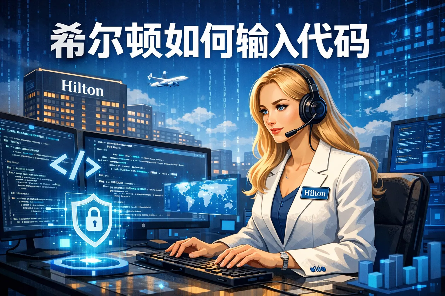 希尔顿如何输入代码