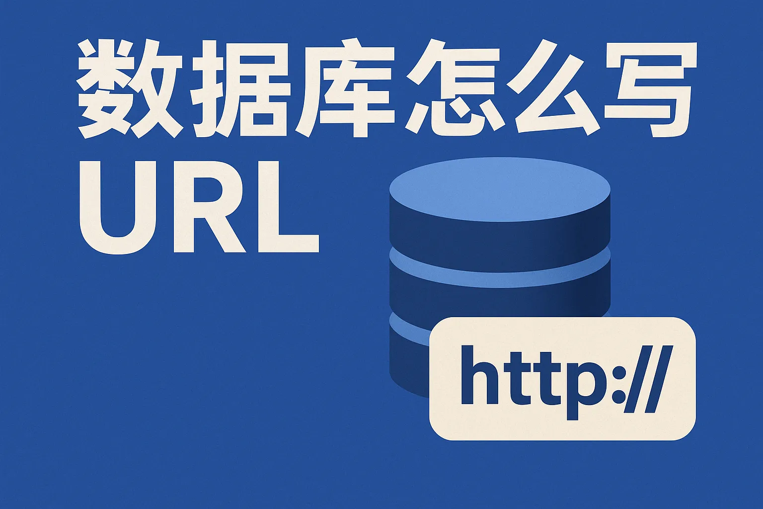 数据库怎么写url