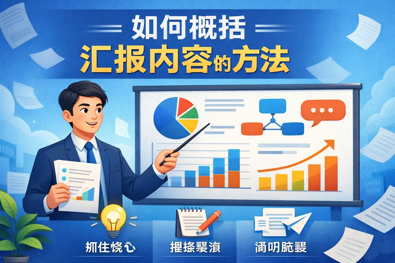 如何概括汇报内容的方法