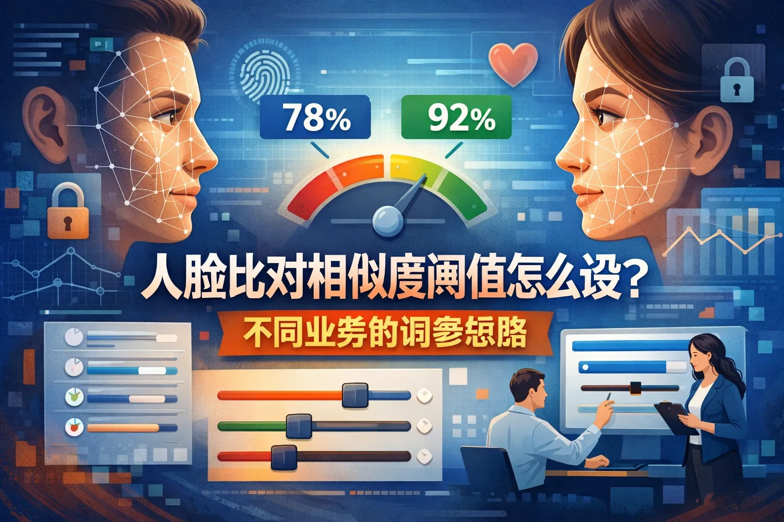 人脸比对相似度阈值怎么设?不同业务的调参思路