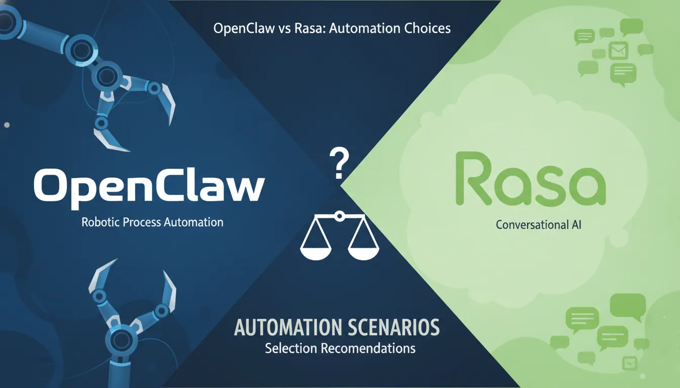 OpenClaw 对比 Rasa 在自动化场景中的选择建议