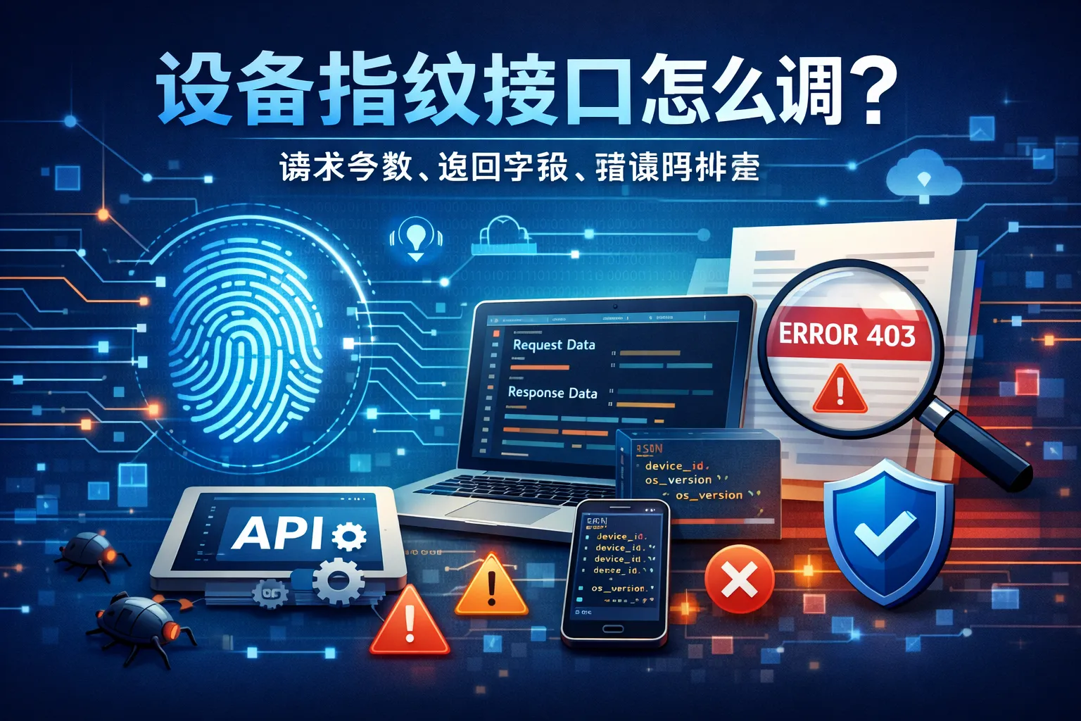 设备指纹接口怎么调?请求参数、返回字段、错误码排查