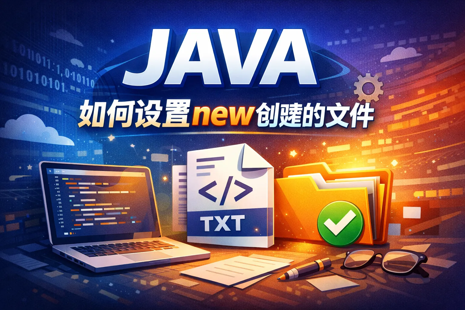 JAVA如何设置new创建的文件