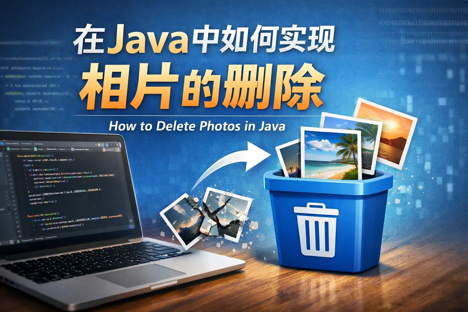 在java中如何实现相片的删除