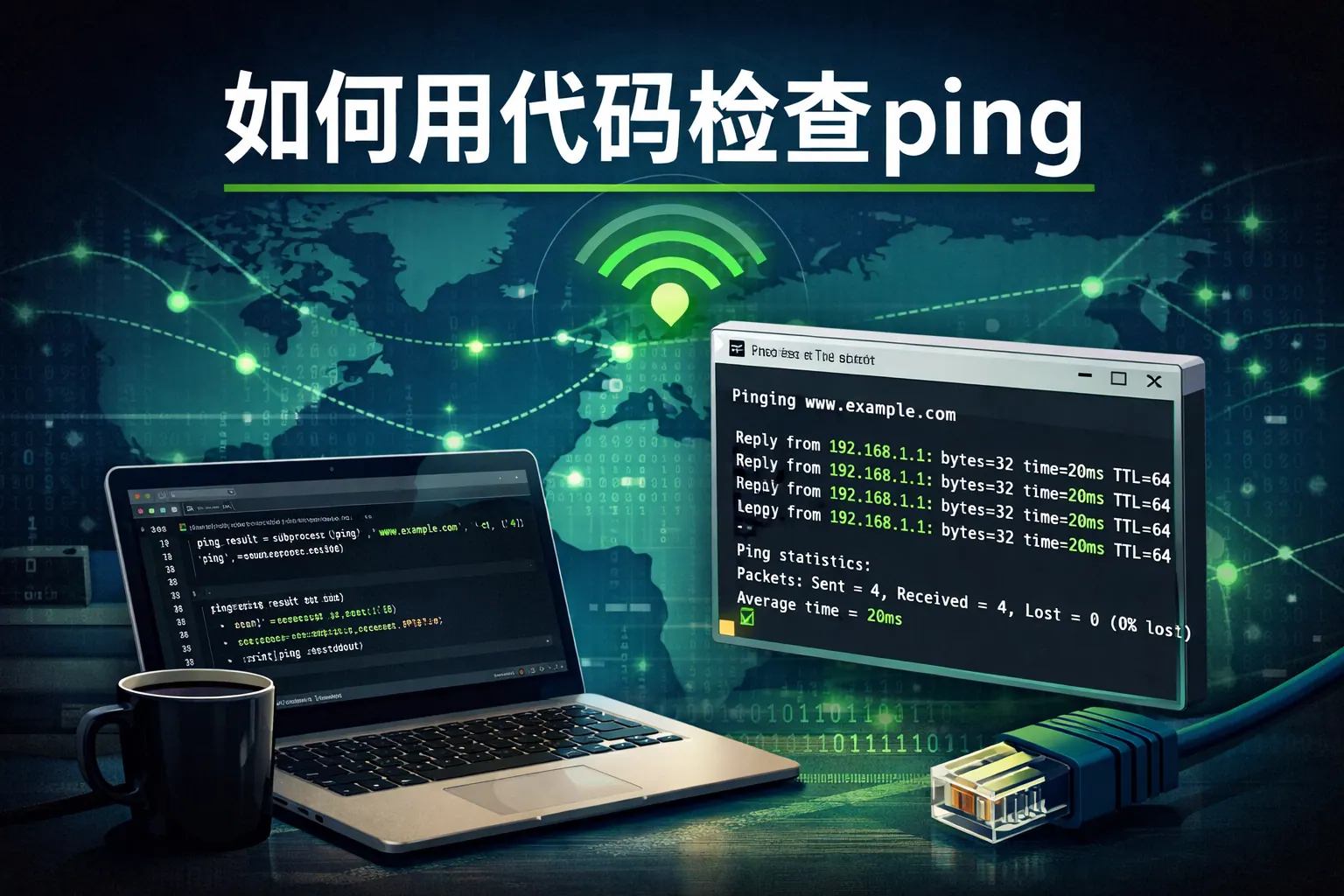 如何用代码检查ping