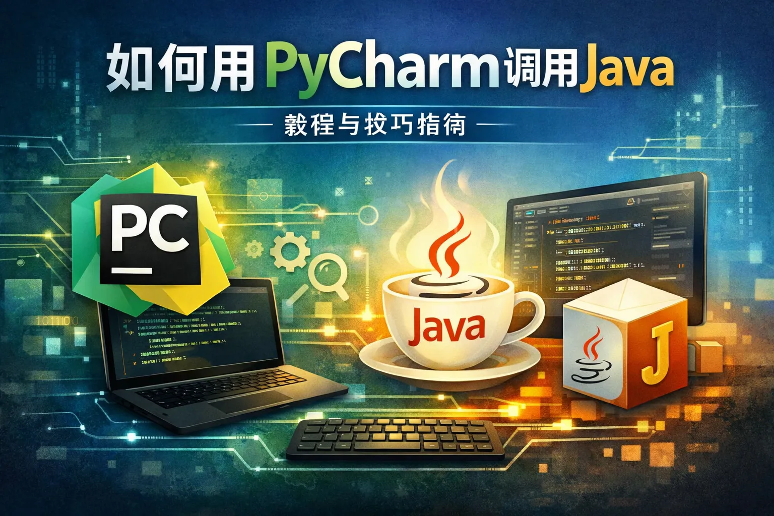 如何用pycharm调用Java