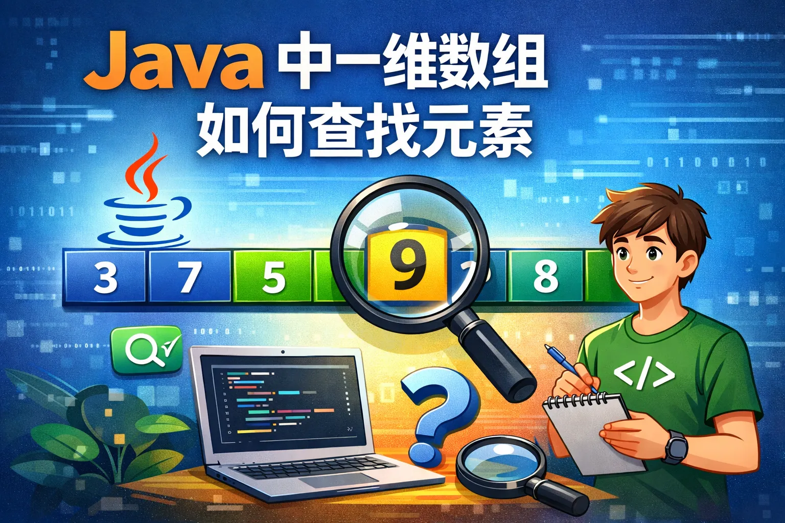java中一维数组如何查找元素