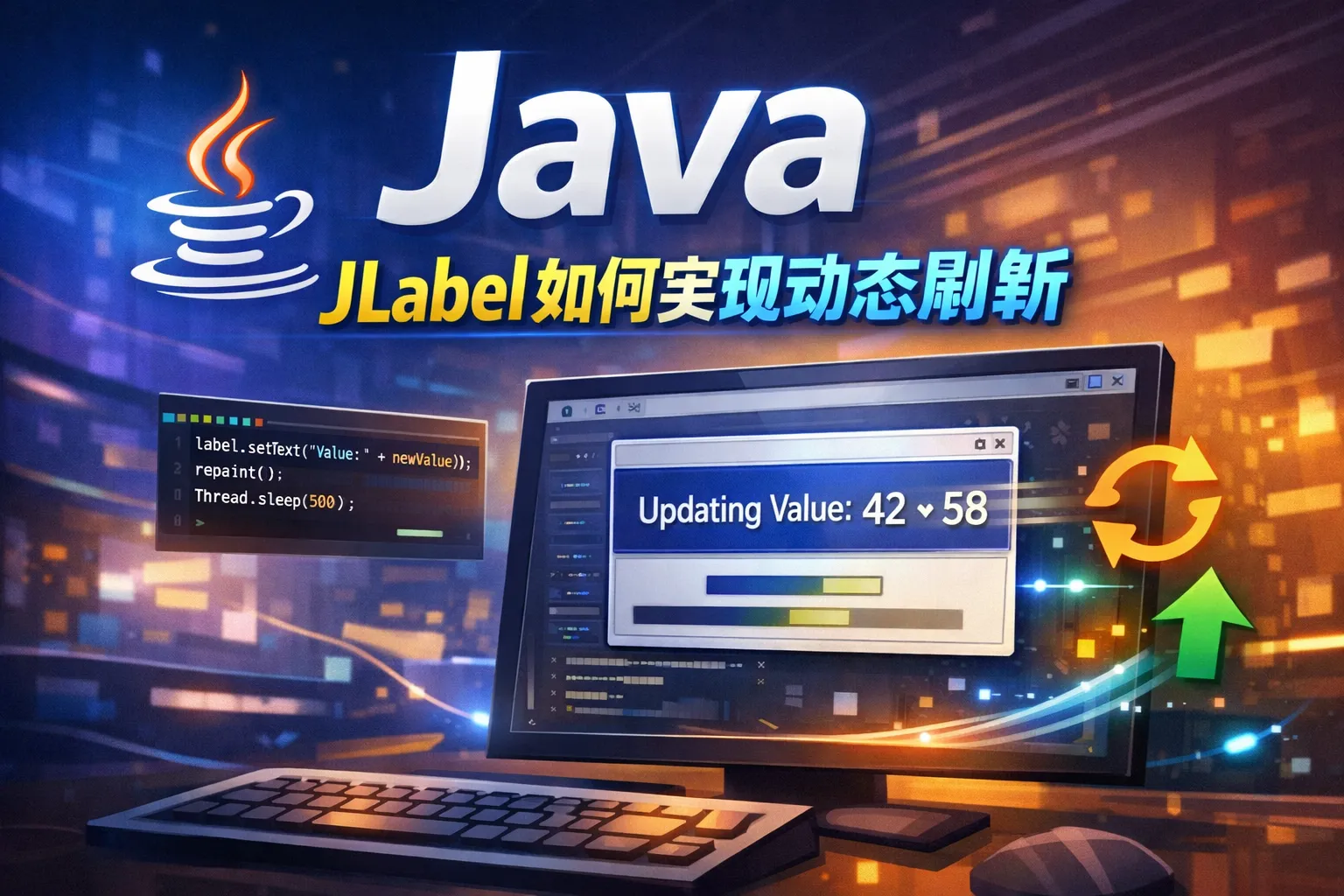 java jlabel如何实现动态刷新