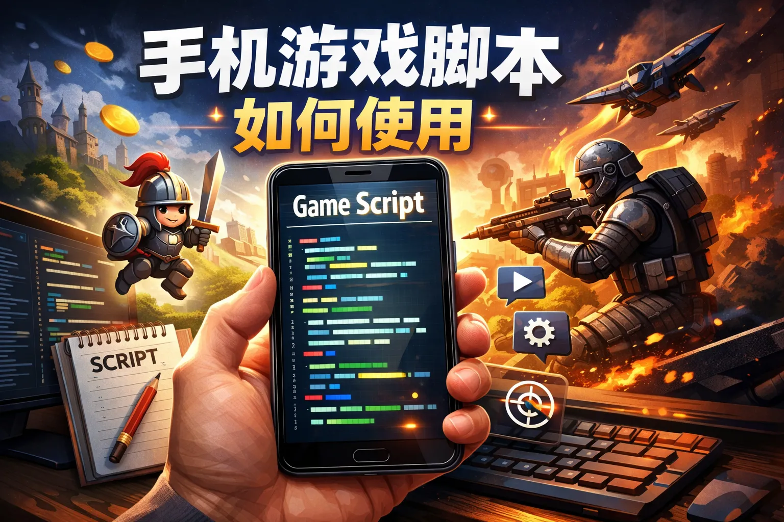手机游戏脚本如何使用