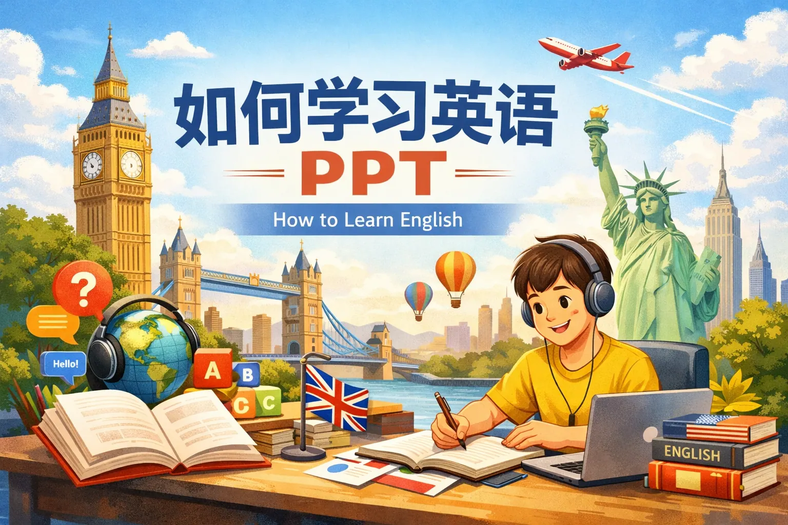 如何学习英语ppt
