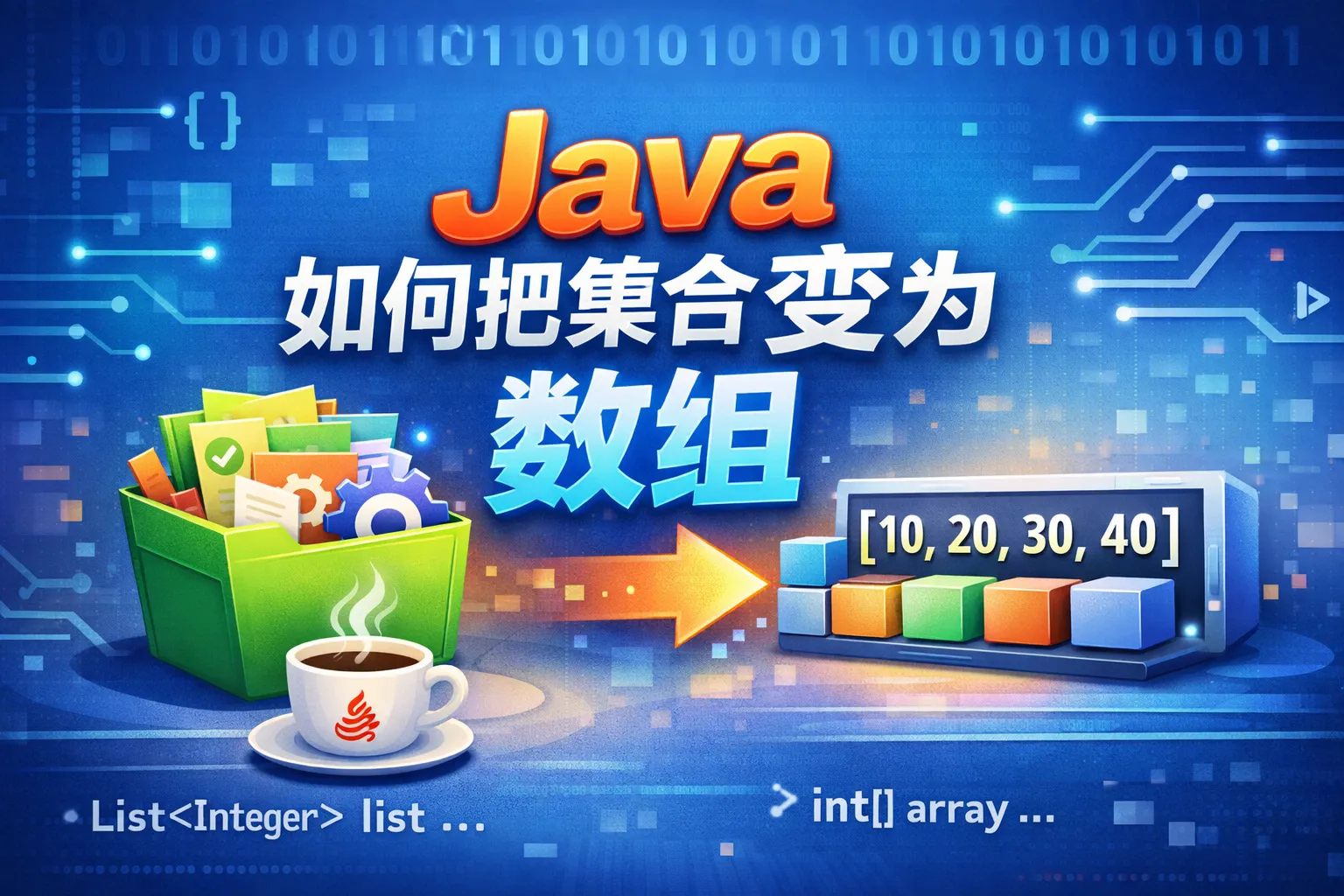 java如何把集合变为数组
