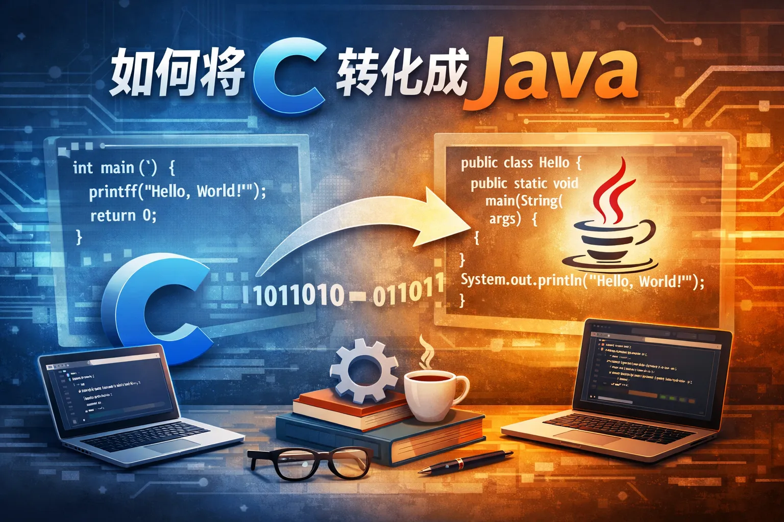 如何将c转化成java