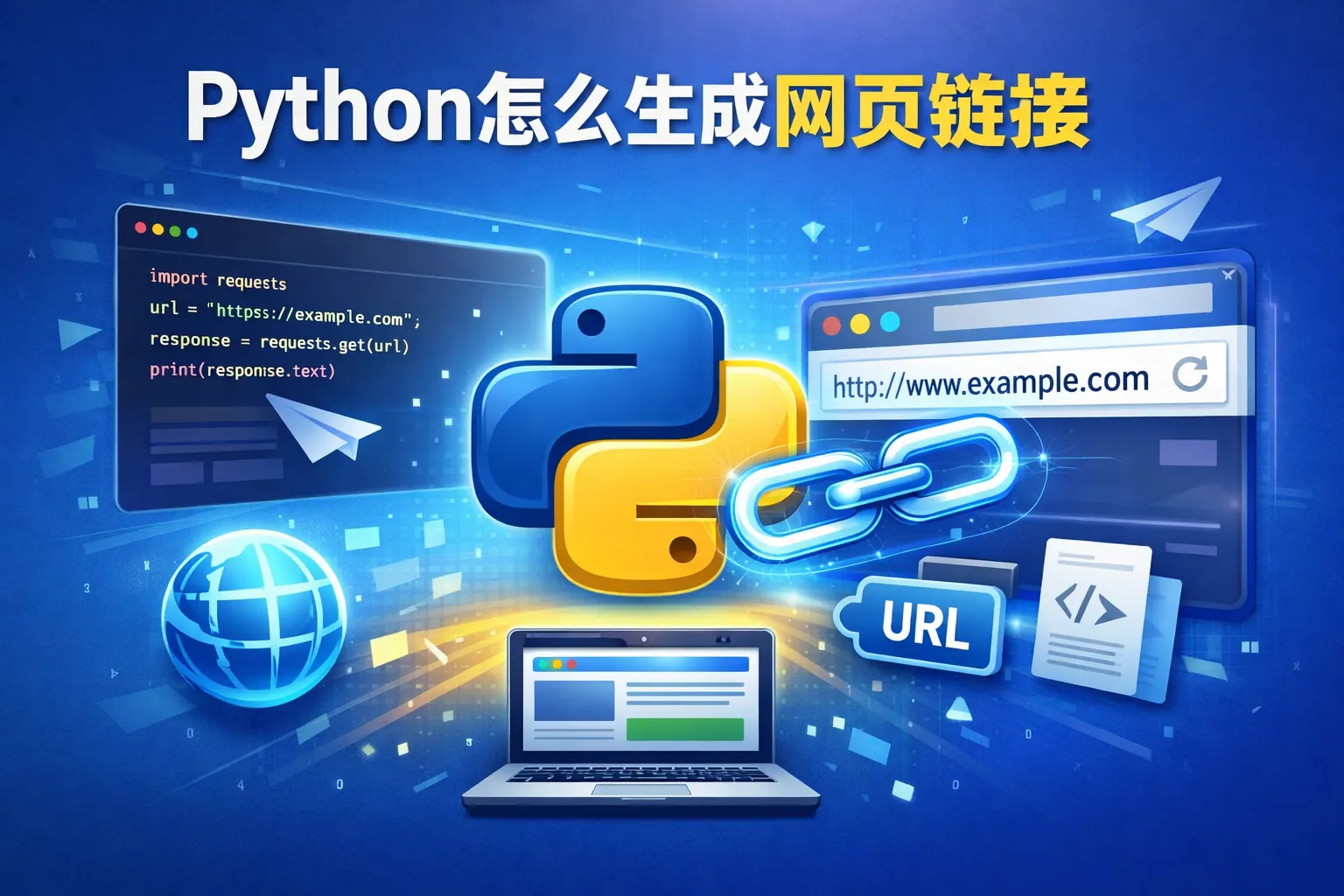 python怎么生成网页链接