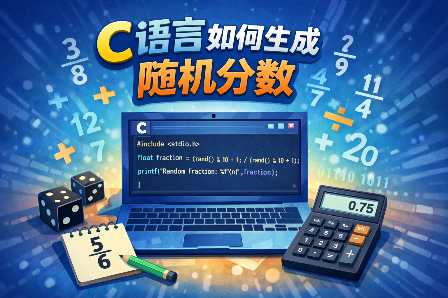 c语言如何生成随机分数