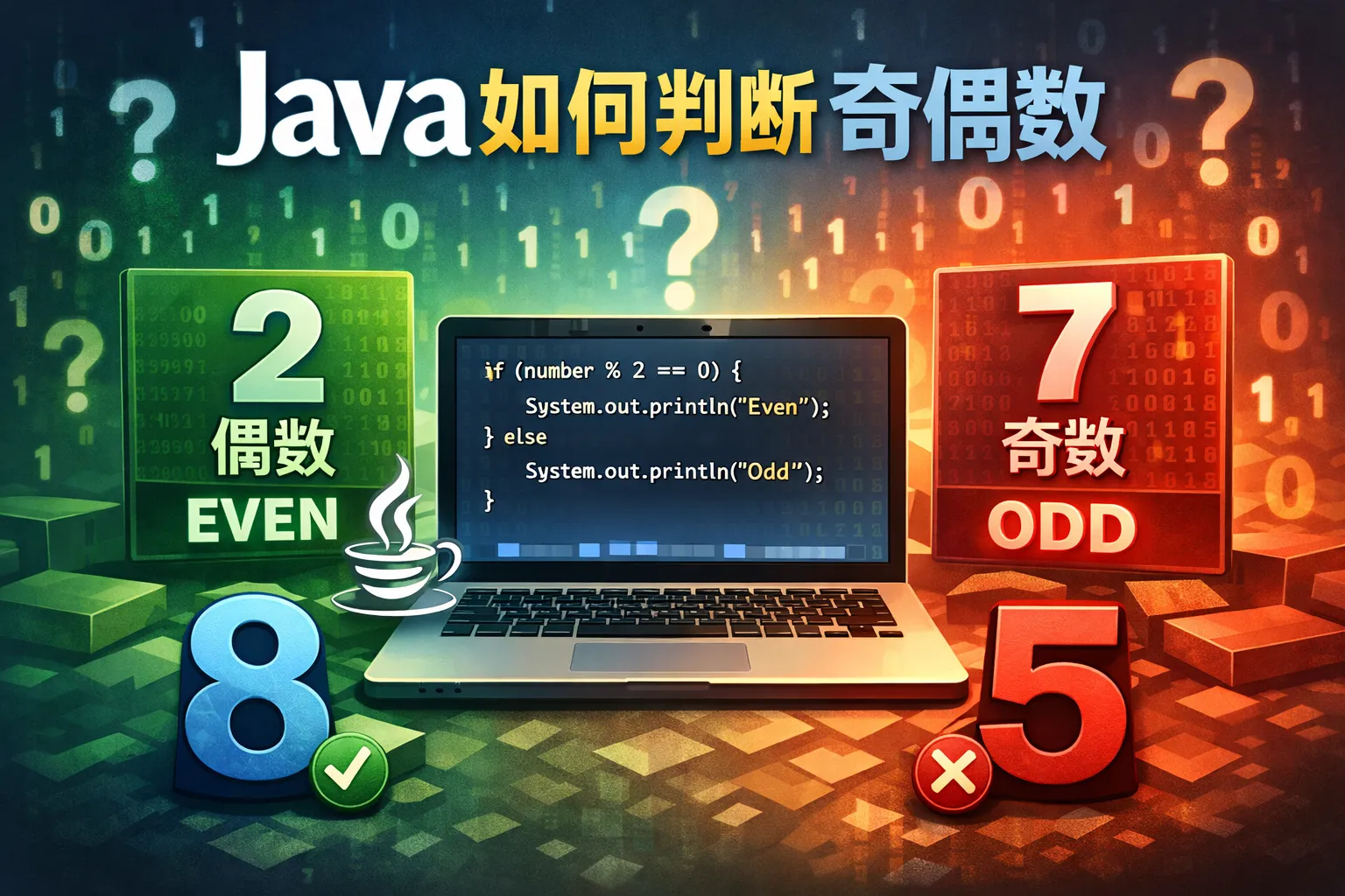 java如何判断奇偶数