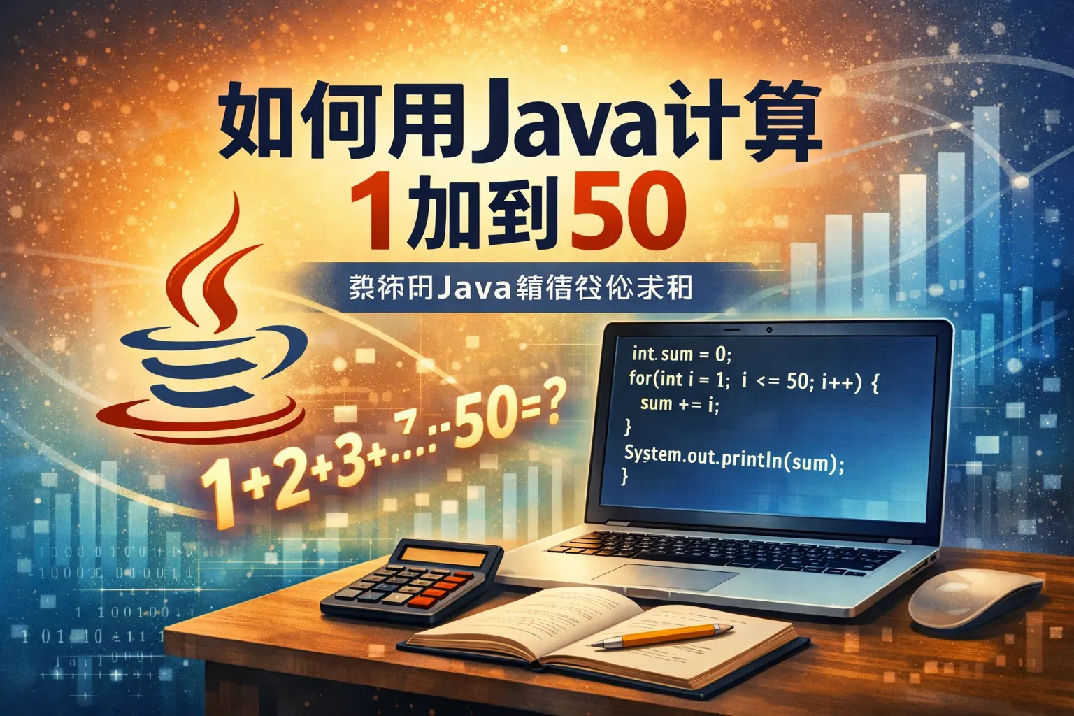 如何用Java计算1加到50