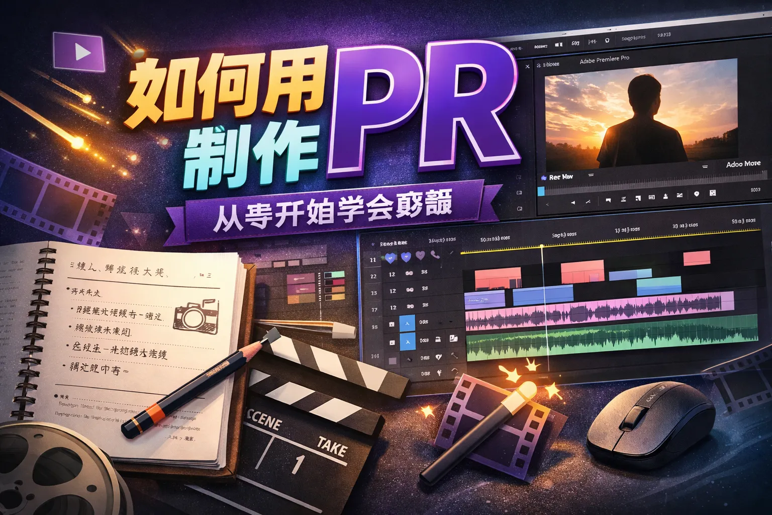 如何用pr制作脚本