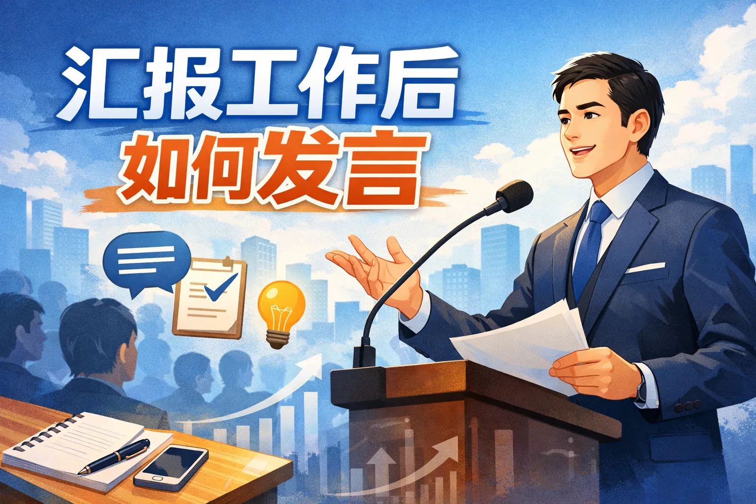 汇报工作后如何发言