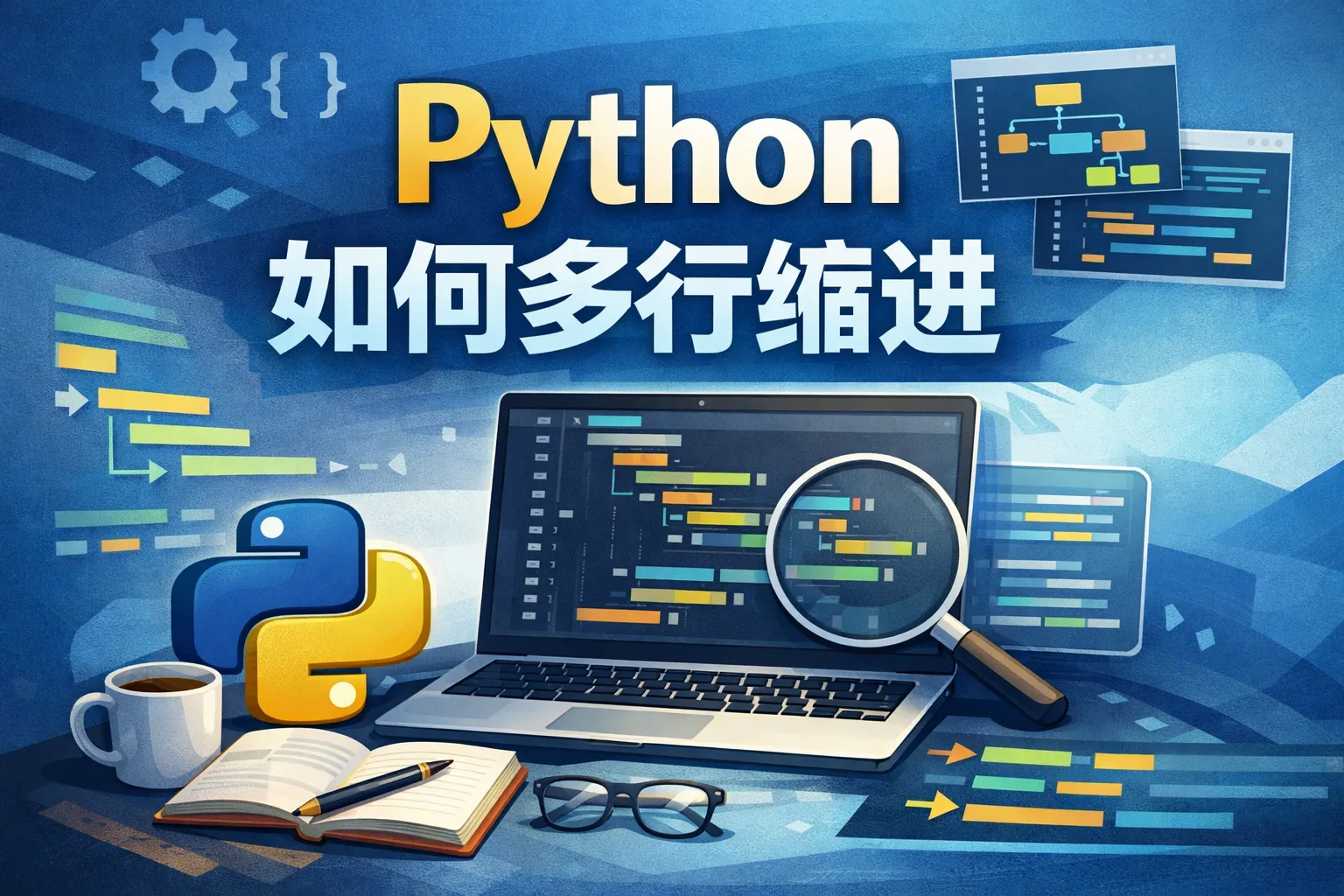 python 如何多行缩进