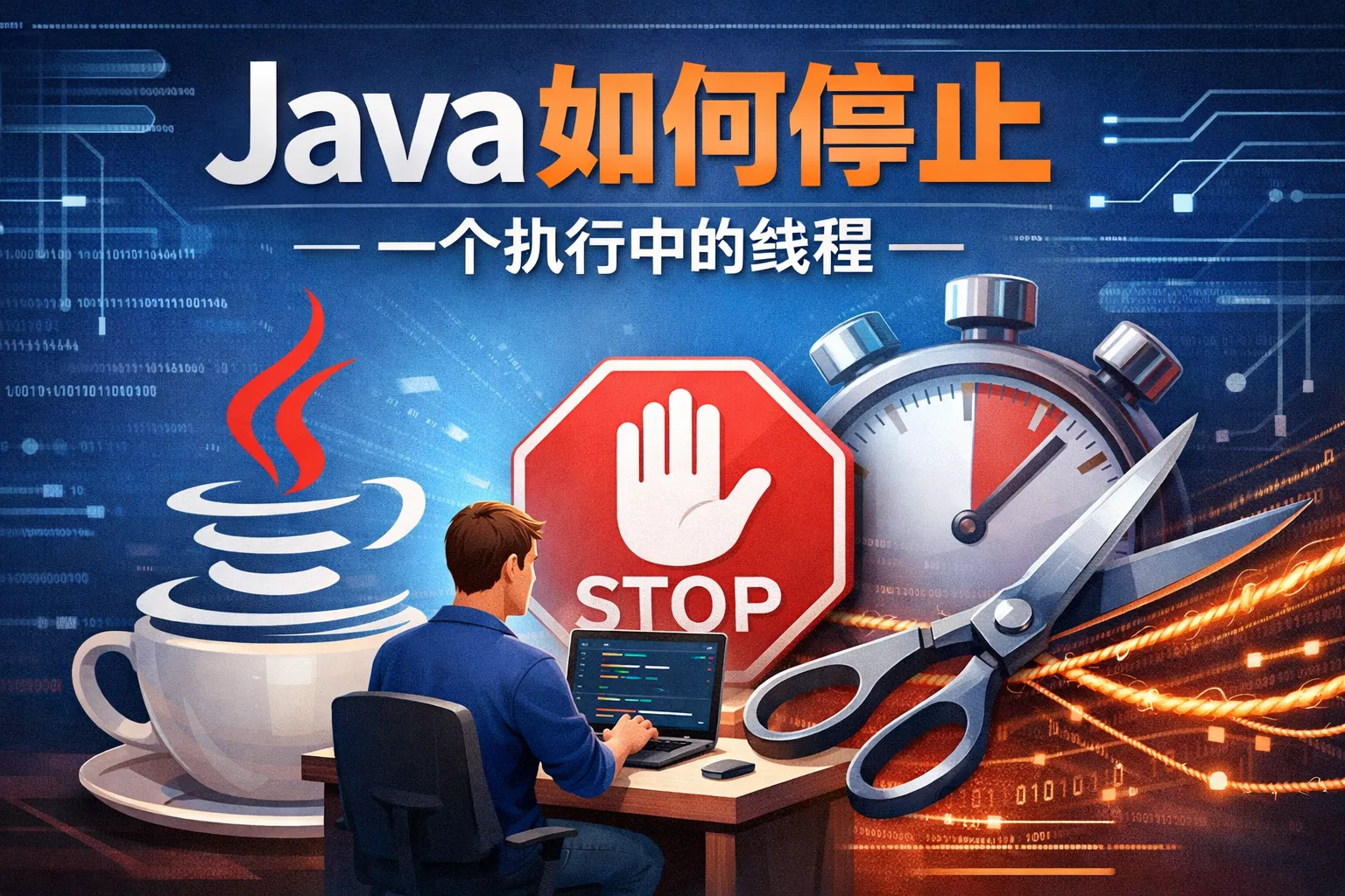 java如何停止一个执行中的线程