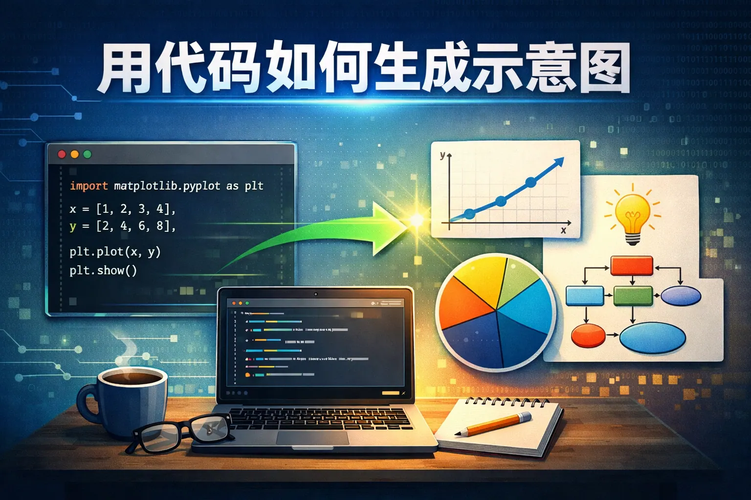 有代码如何生成示意图