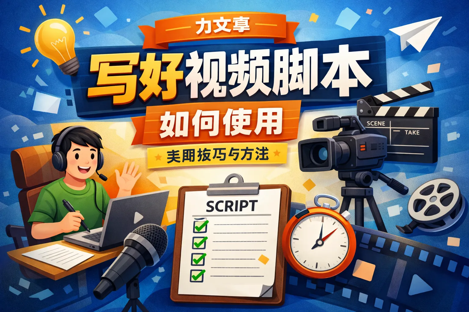 写好视频脚本如何使用
