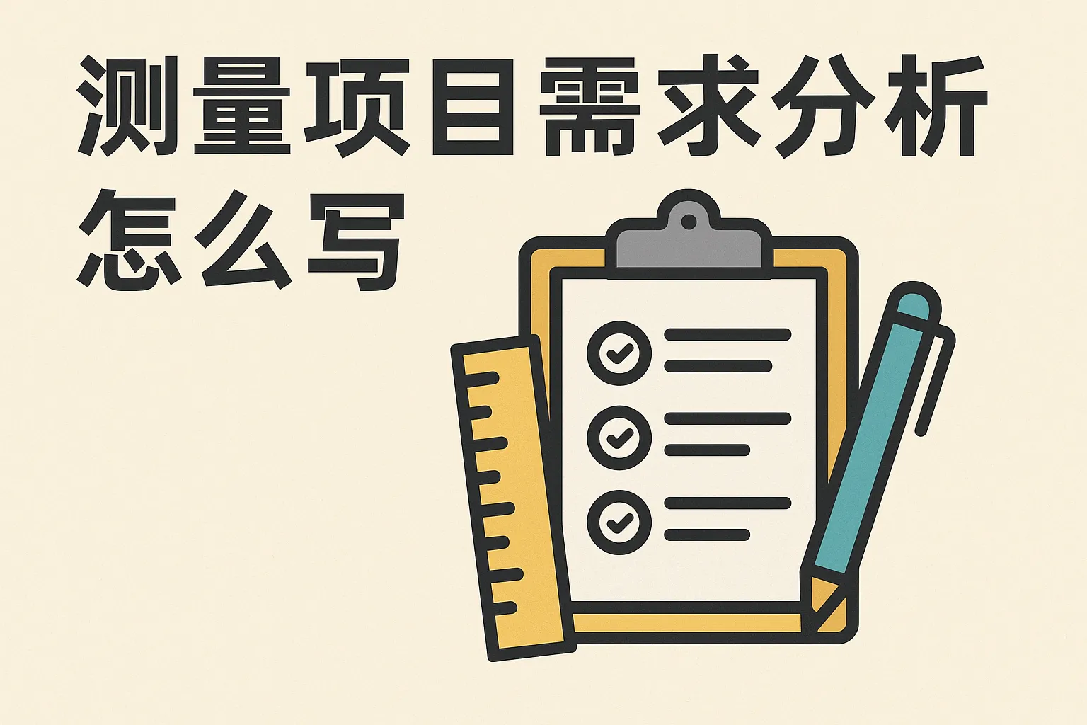 测量项目需求分析怎么写