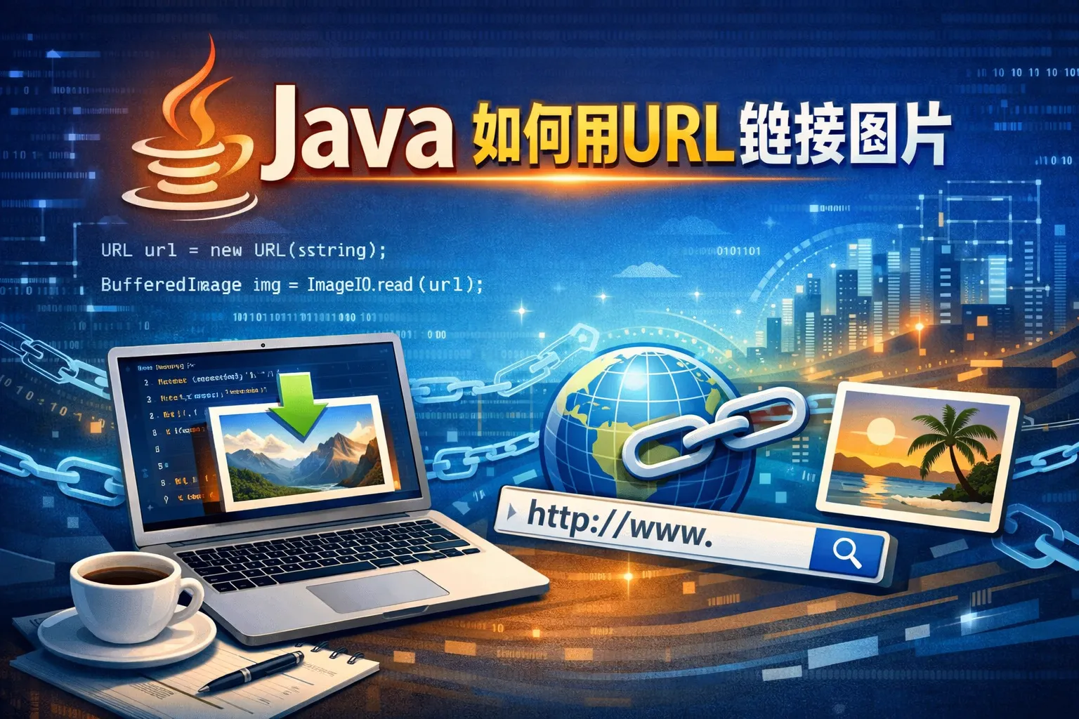 java如何用URL链接图片