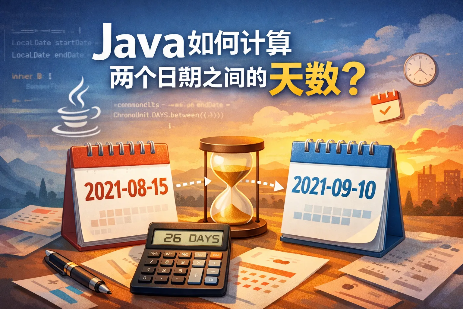 java如何计算两个日期之间的天数