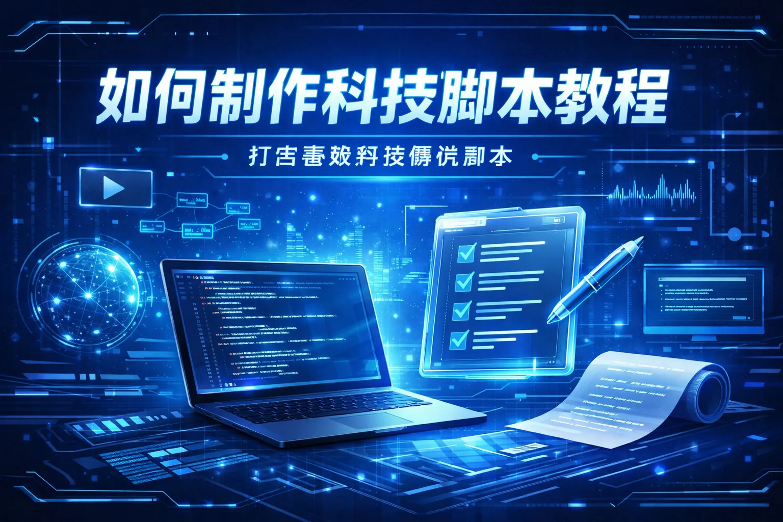 如何制作科技脚本教程