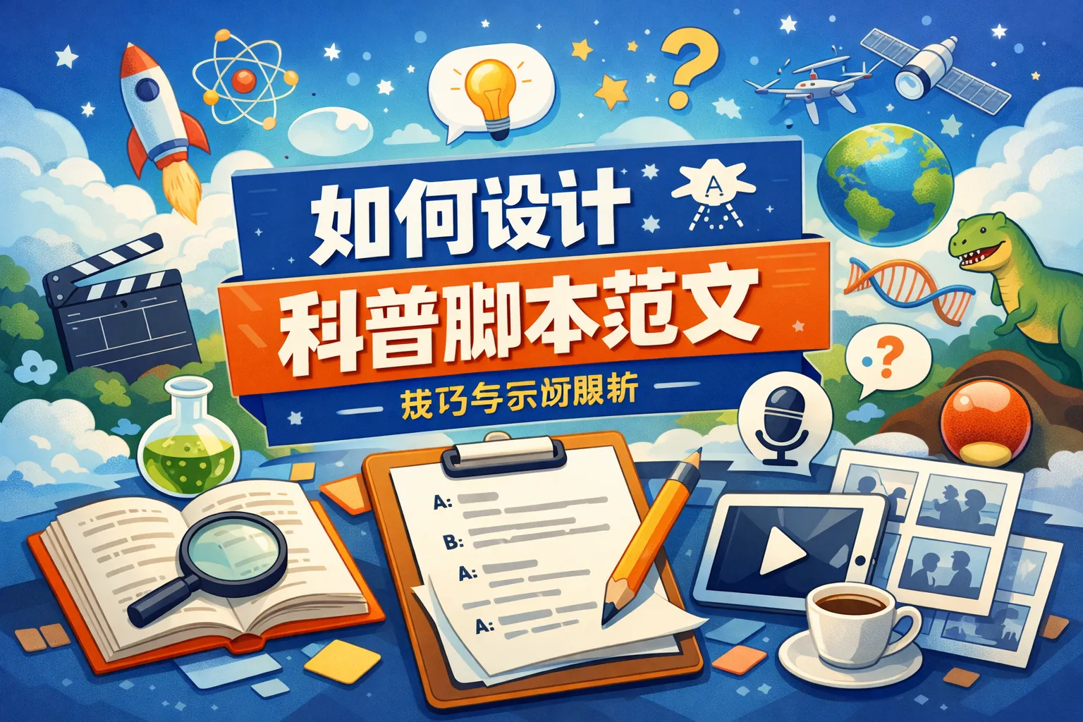 如何设计科普脚本范文
