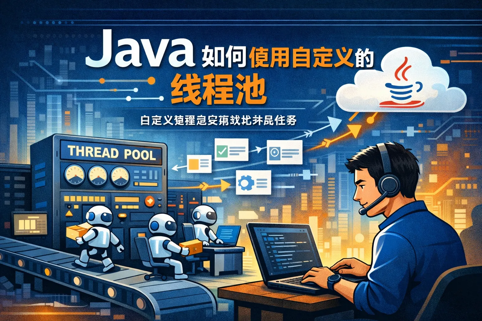 java如何使用自定义的线程池