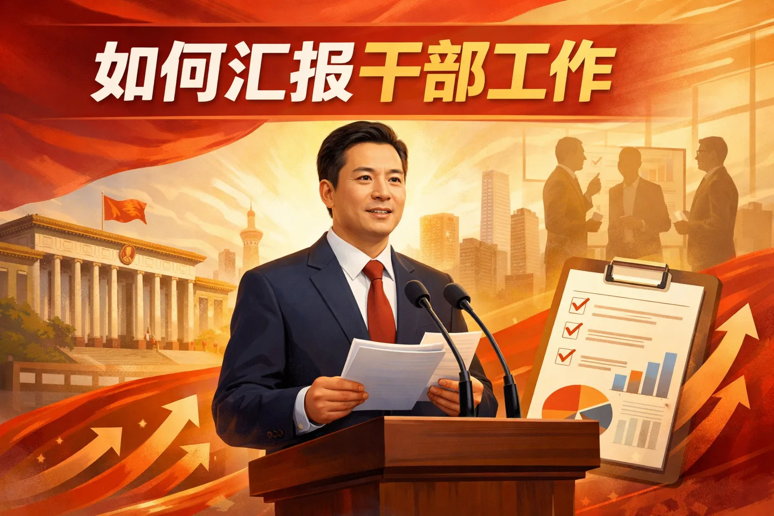如何汇报干部工作