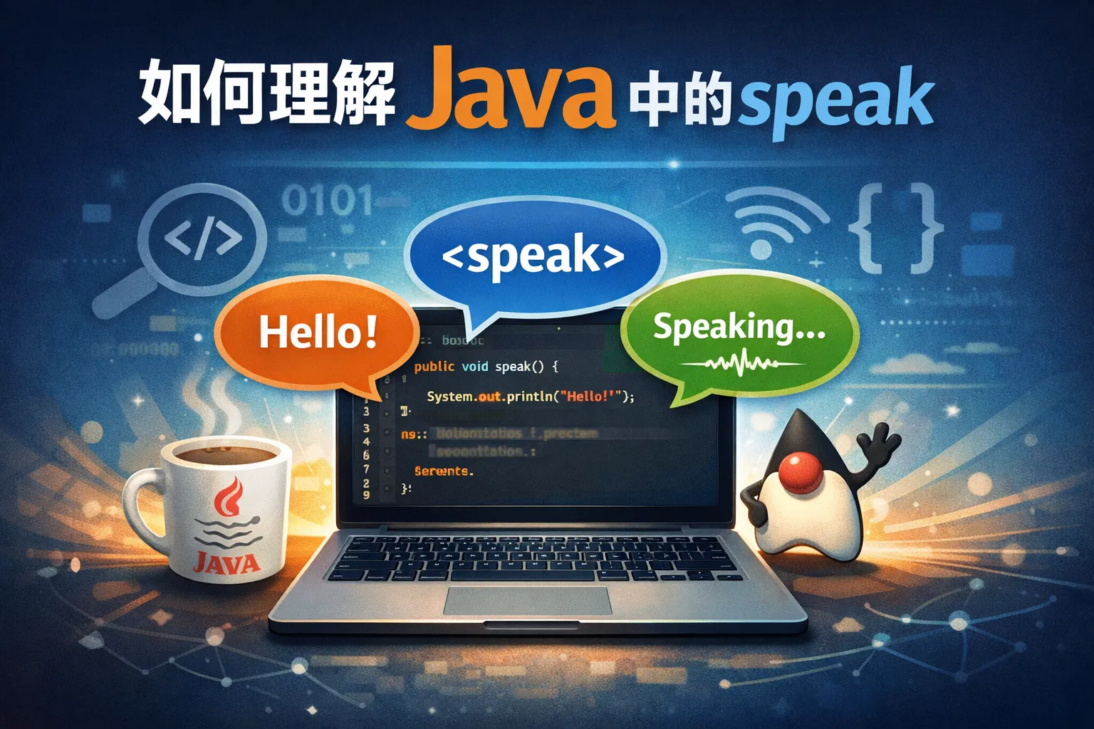 如何理解java中的speak