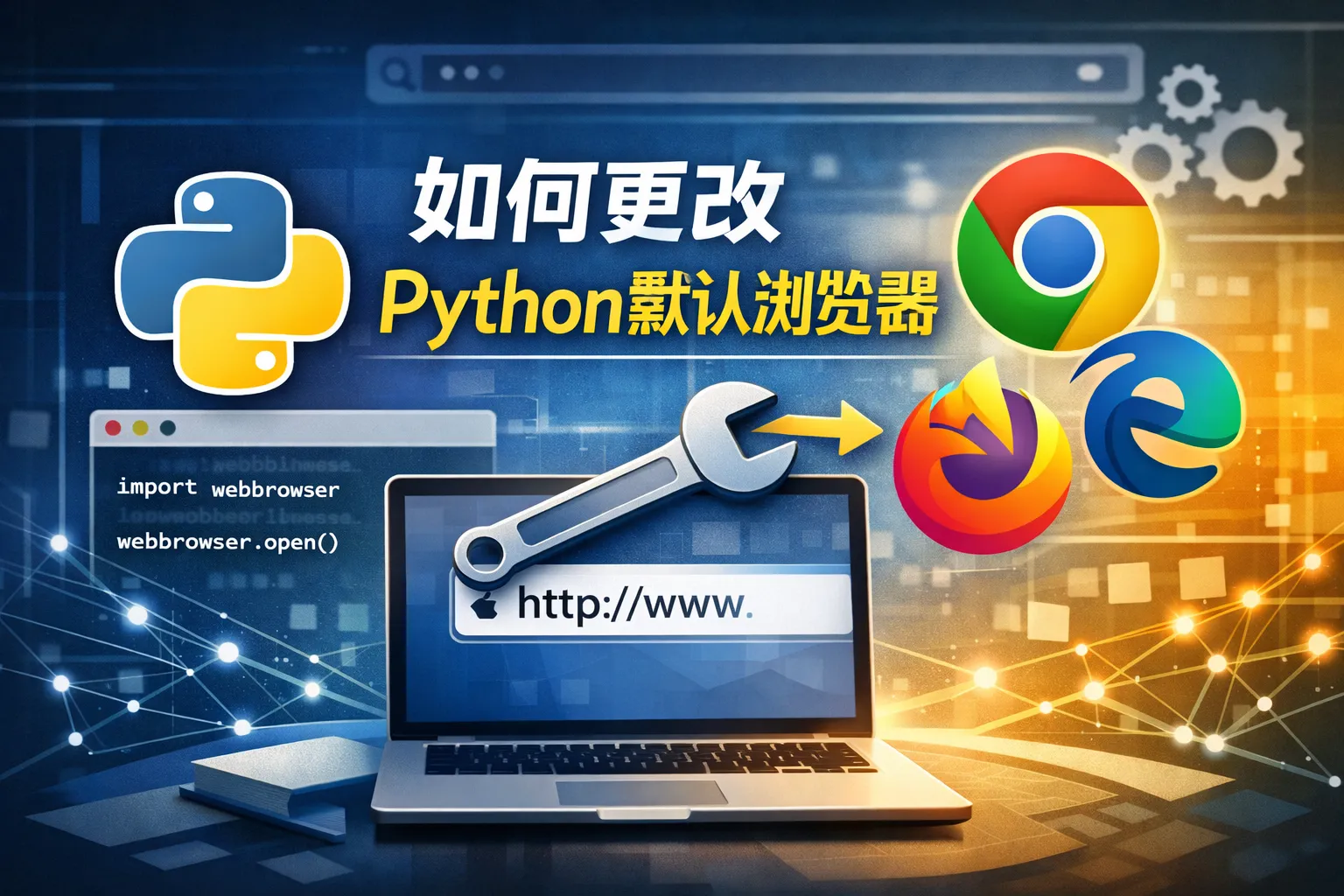 如何更改Python默认浏览器