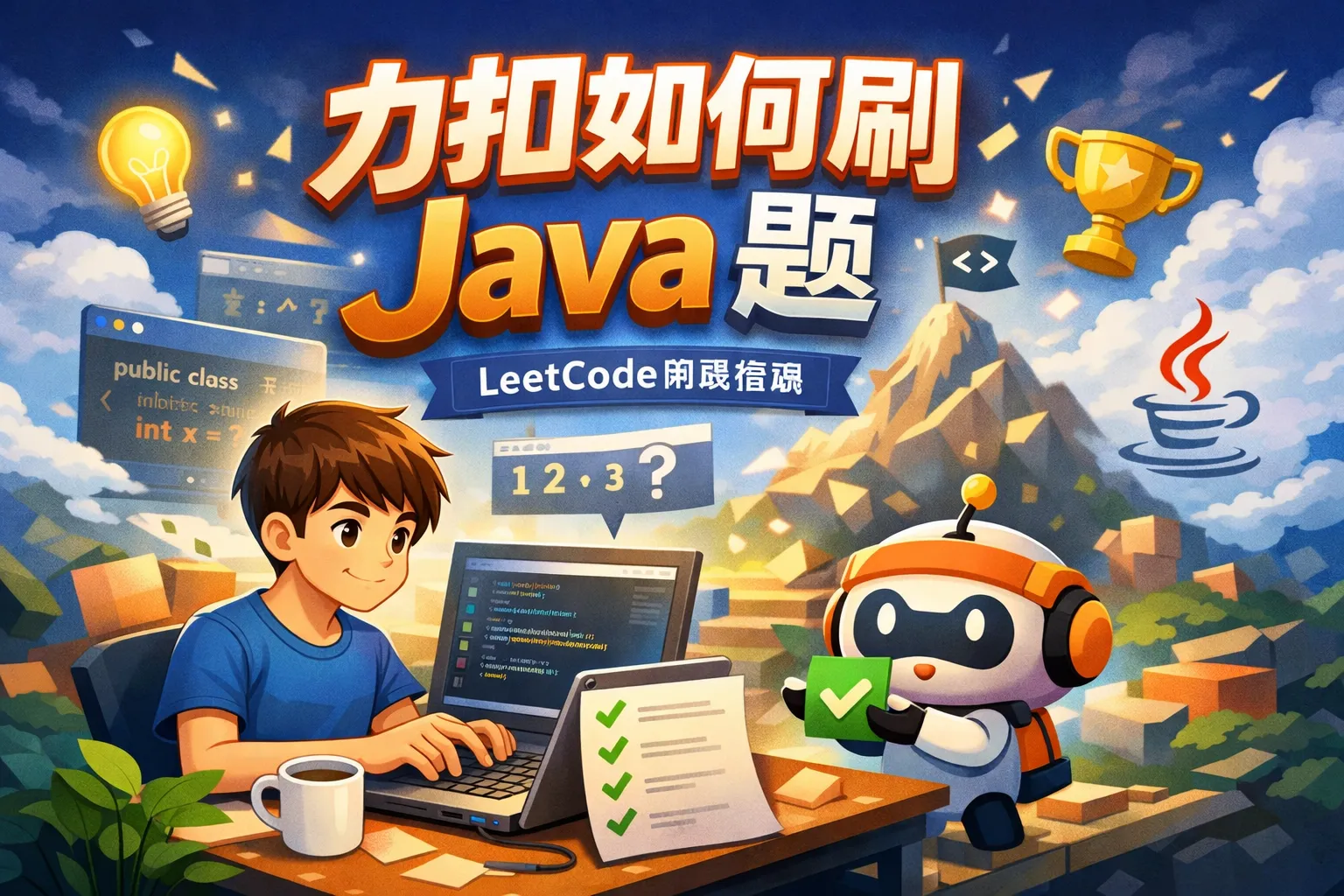 力扣如何刷java题