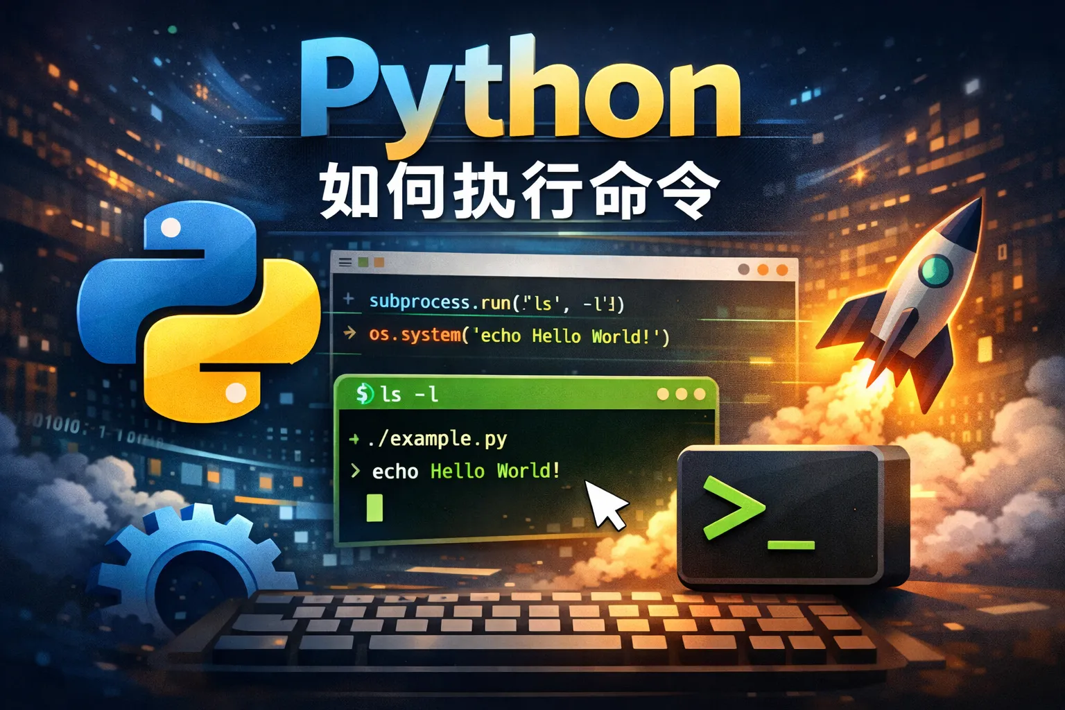 python 如何执行命令