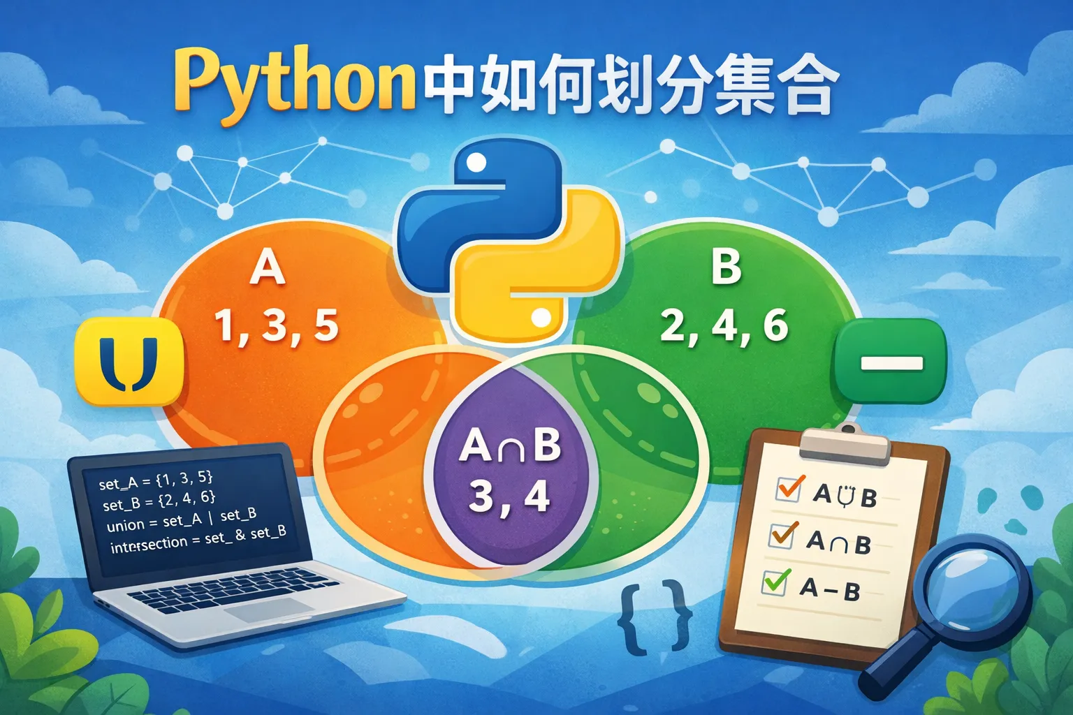 Python中如何划分集合