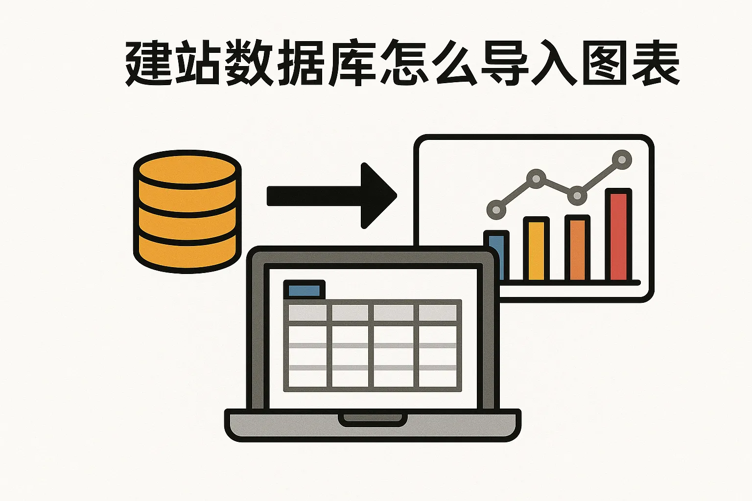 建站数据库怎么导入图表