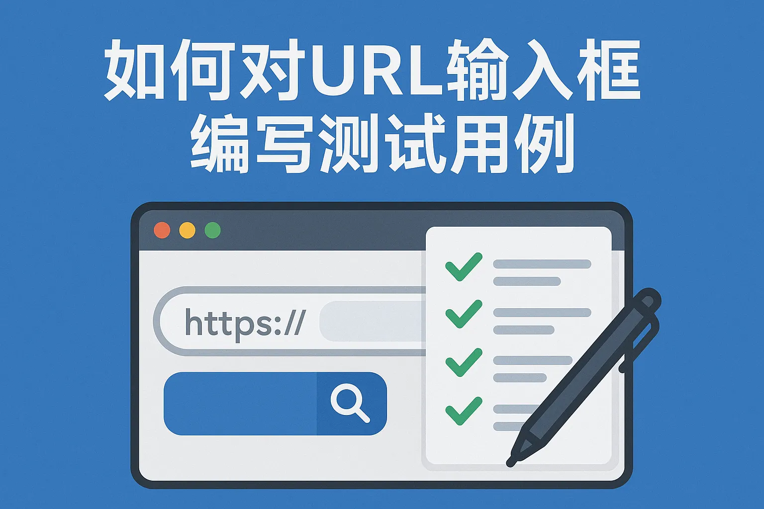 如何对url输入框编写测试用例