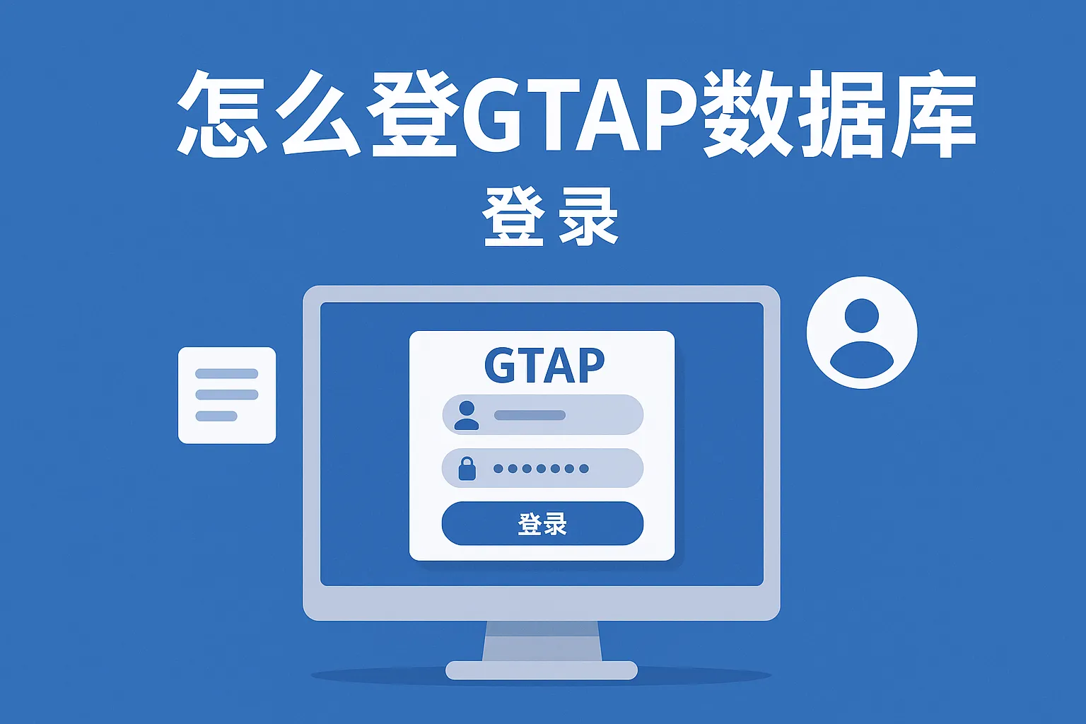 怎么登GTAP数据库