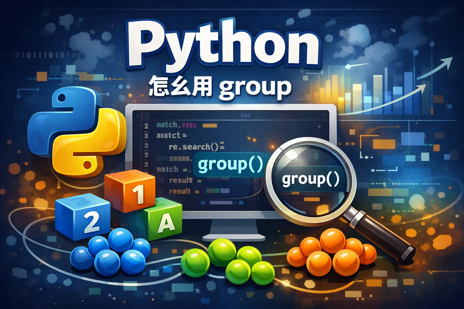 python怎么用group