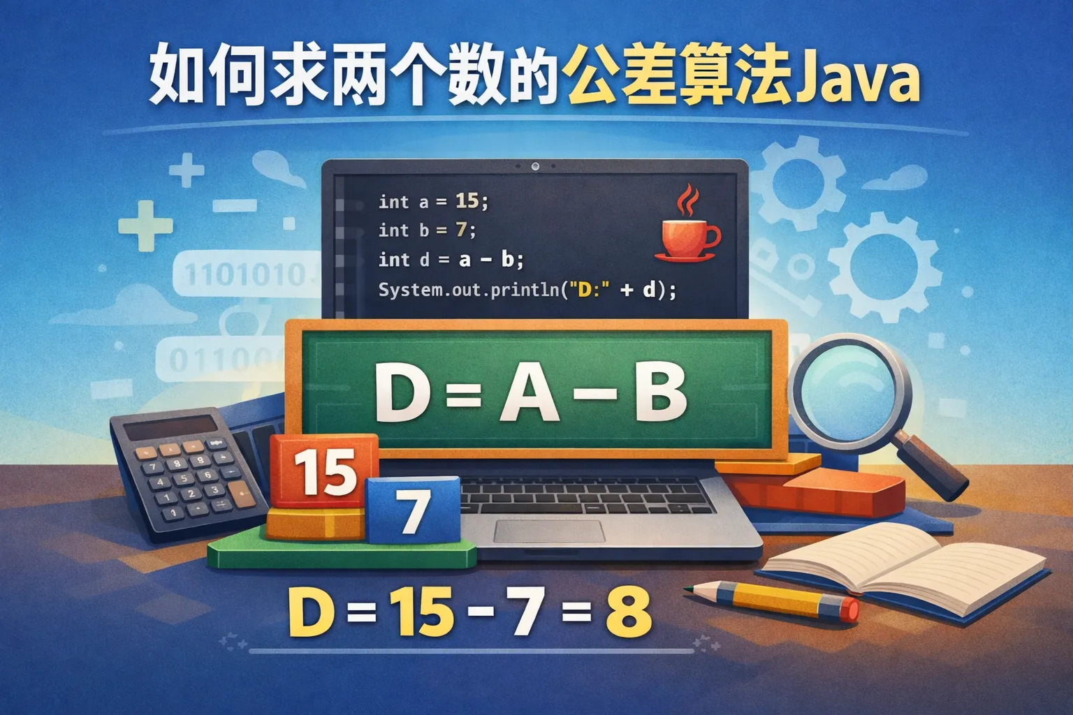 如何求两个数的公差算法java