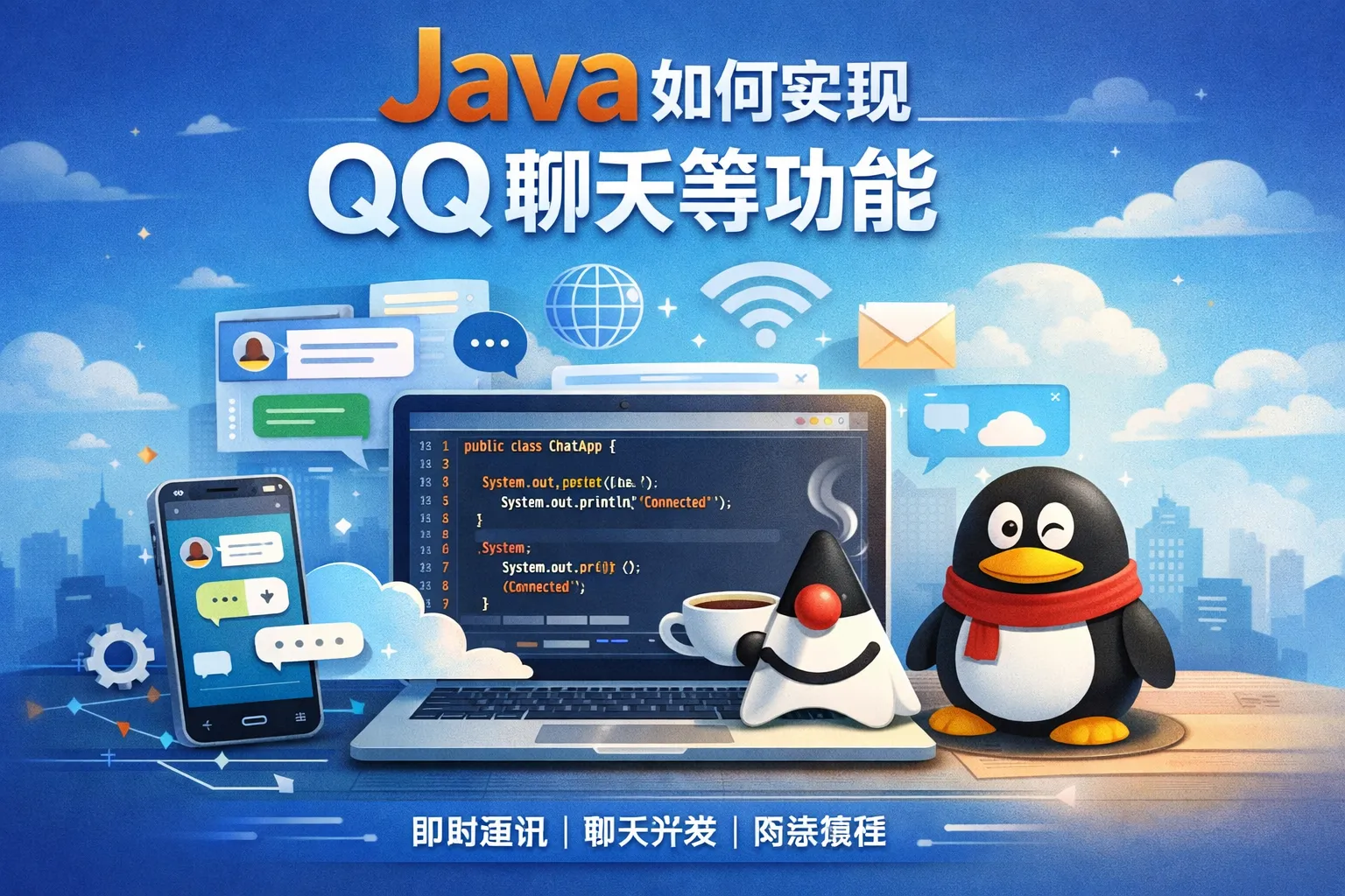 java如何实现QQ聊天等功能