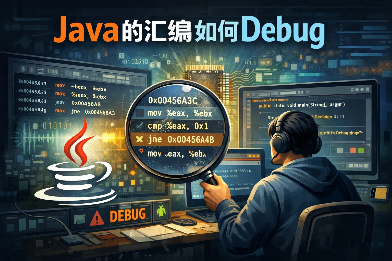 java的汇编如何debug
