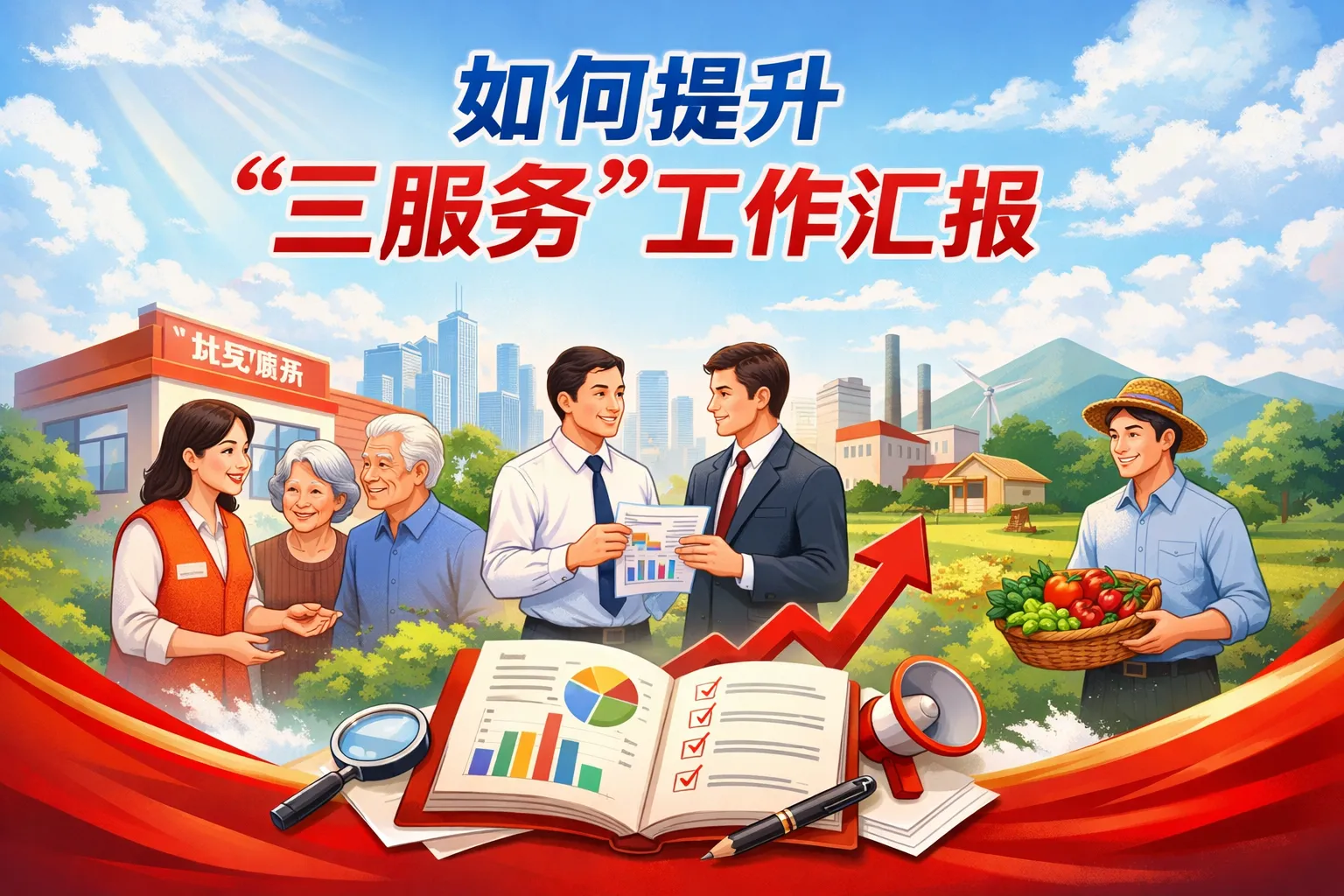 如何提升三服务工作汇报