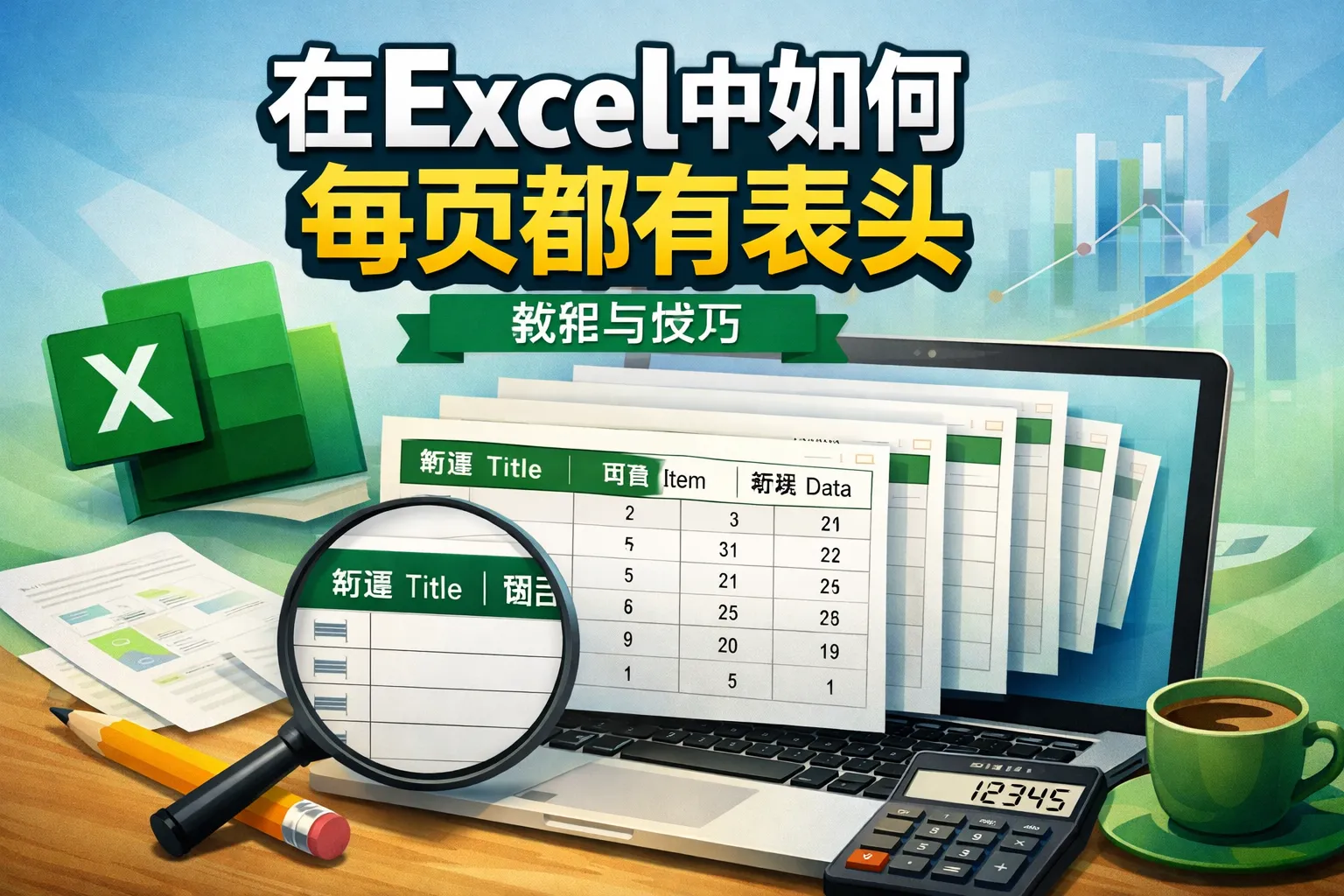 在Excel中如何每页都有表头