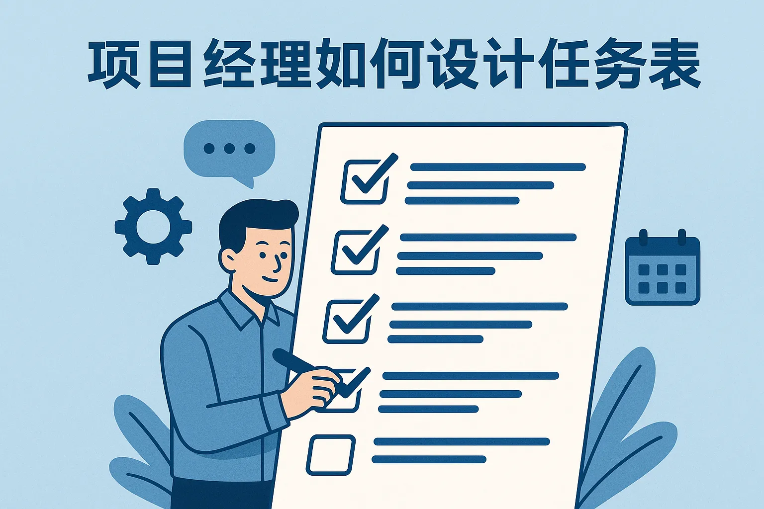 项目经理如何设计任务表