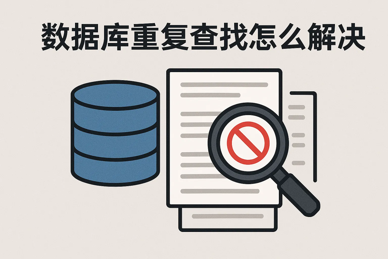 数据库重复查找怎么解决