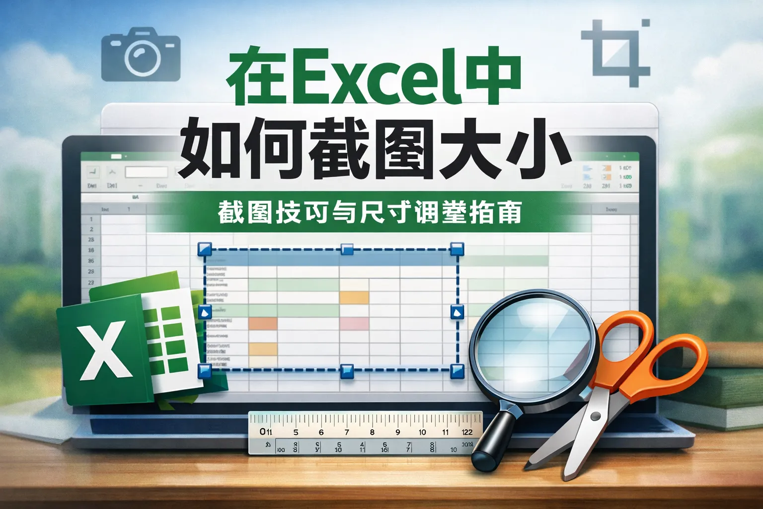 在excel中如何截图大小